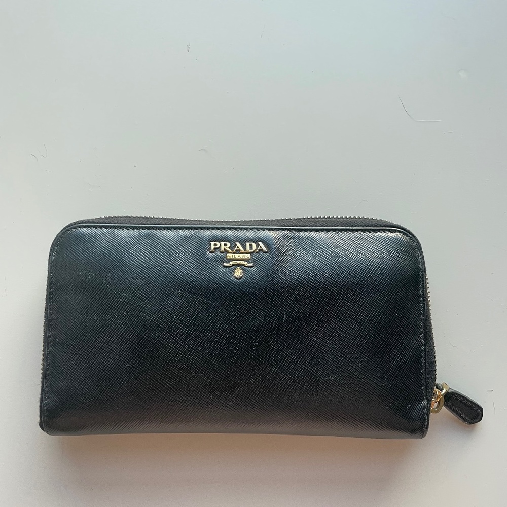 Black Prada Wallet
